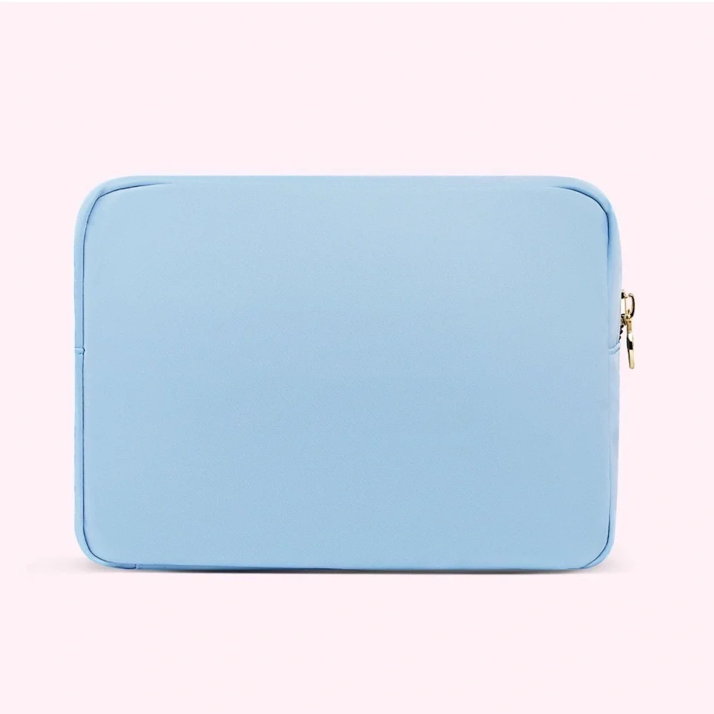 NWT Stoney Clover Lane Fly Away Large Pouch Periwinkle Blue